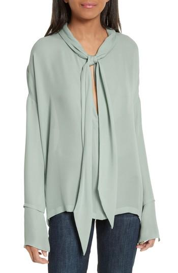 Women's Theory Silk Scarf Shirt