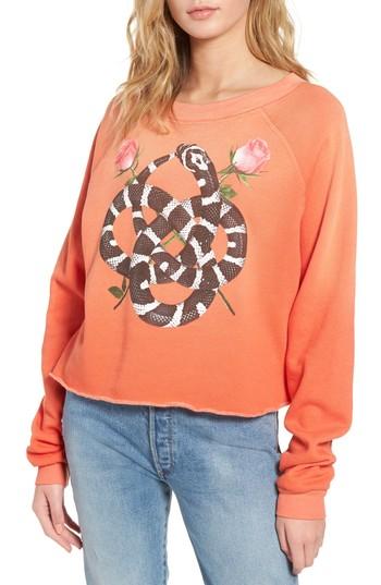 Women's Wildfox Snake Charmer Monte Crop Sweatshirt