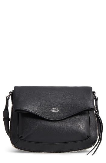 Vince Camuto Dafni Leather Crossbody - Black