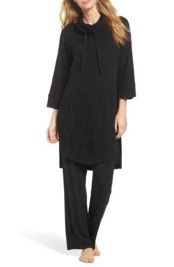 Women's Dkny Sleep Poncho - Black