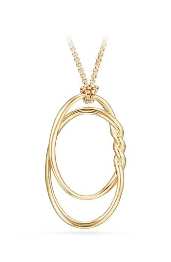 Women's David Yurman Continuance Pendant Necklace In 18k Gold