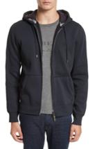 Men's Burberry Claredon Fit Zip Hoodie, Size Medium - Blue