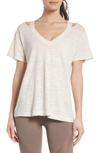 Women's Zella Tony Cutout Tee, Size - Grey