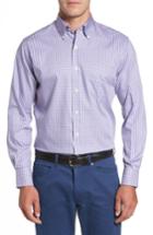 Men's Peter Millar Crown Soft Gingham Regular Fit Sport Shirt - Purple