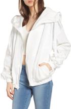 Women's Kendall + Kylie Hooded Windbreaker Jacket - White