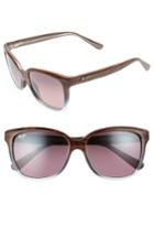 Women's Maui Jim Starfish 56mm Polarized Cat Eye Sunglasses - Sandstone/ Blue