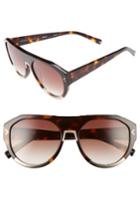 Women's Kendall + Kylie Mercy 55mm Aviator Sunglasses - Dark Demi/ Shiny Gold