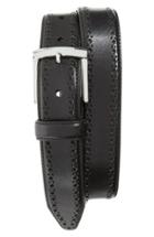 Men's Johnston & Murphy Perforated Leather Belt