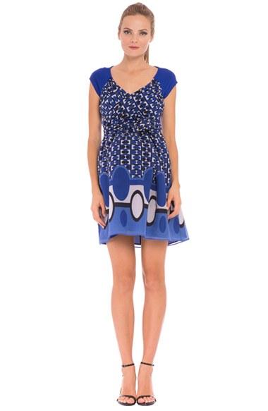 Women's Olian 'audrey' Silk Maternity Dress