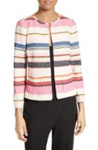 Women's Kate Spade New York Berber Stripe Collarless Jacket