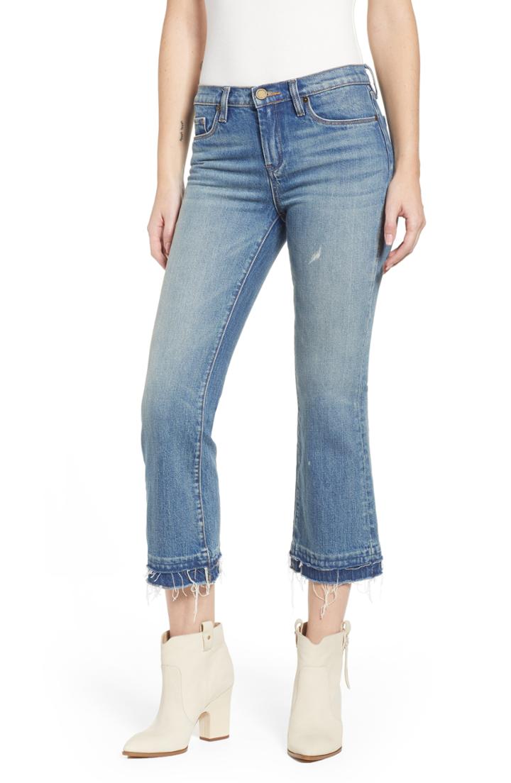 Women's Blanknyc Step Hem Crop Jeans - Blue