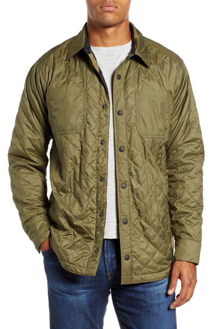 Men's The North Face Fort Point Insulated Reversible Shirt Jacket, Size - Green