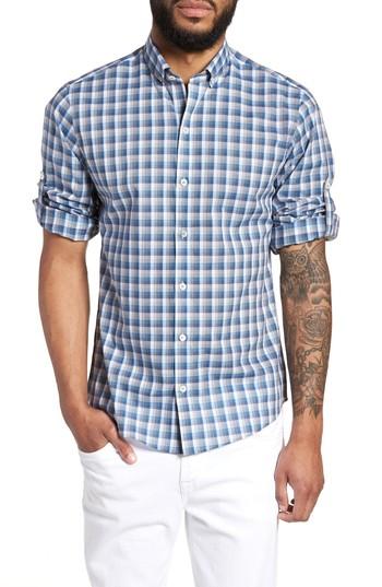Men's Zachary Prell Cheung Fit Sport Shirt, Size Small - Blue