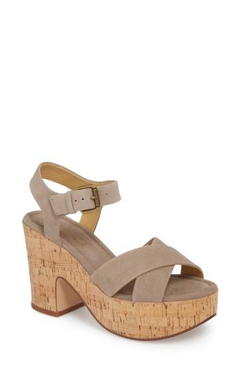 Women's Splendid Flaire Platform Sandal .5 M - Beige