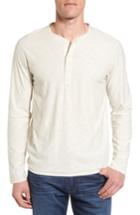 Men's Billy Reid Hudson Stripe Henley, Size - Grey
