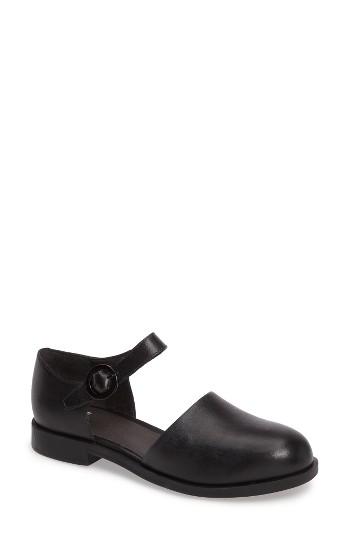 Women's Camper Bowie Ankle Strap Loafer Eu - Black
