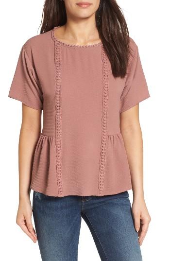 Women's Bobeau Stretch Crepe Top - Purple