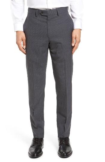 Men's Todd Snyder White Label Mayfair Flat Front Plaid Wool Trousers R - Grey
