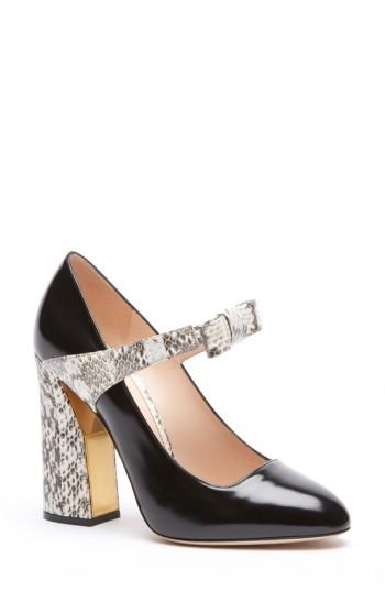 Women's Gucci 'nimue' Mary Jane Pump Us / 37eu - Black