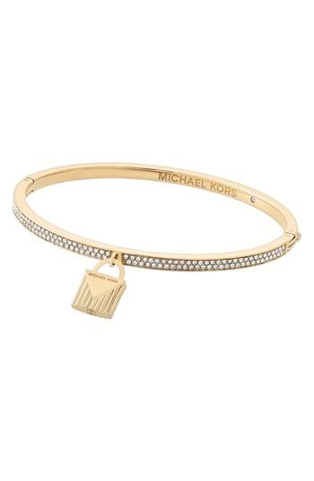 Women's Michael Kors Hinge Crystal Bangle