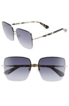 Women's Kate Spade New York Janays 61mm Rimless Square Sunglasses - White Havana