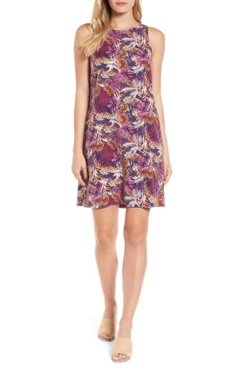 Women's Tommy Bahama Ta-leaf-a Silk Shift Dress - Blue