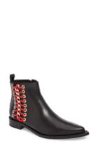 Women's Alexander Mcqueen Laced Chain Pointy Toe Boot .5us / 36.5eu - Black