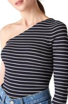 Women's Rebecca Taylor Lace Sleeve Cotton Jersey Top
