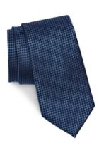 Men's Nordstrom Men's Shop Norman Neat Silk Tie, Size - Blue