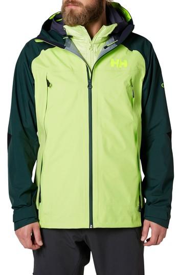 Men's Helly Hansen Odin 9 Worlds Waterproof Jacket - Green