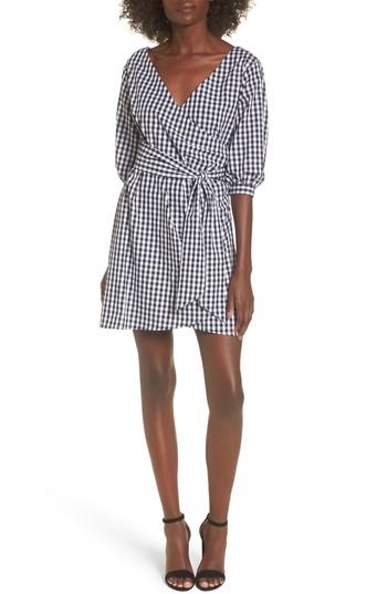 Women's Love, Fire Cotton Poplin Wrap Dress - Black