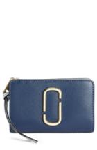 Women's Marc Jacobs Snapshot Leather Compact Wallet - Blue