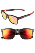 Women's Oakley Catalyst 56mm Polarized Sunglasses - Matte Black/ Ruby Iridium P