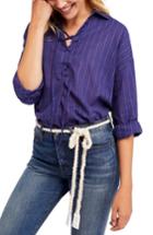 Women's Free People Under The Boardwalk Top - Blue