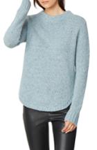 Women's Habitual Austyn Curved Hem Cashmere Sweater - Grey