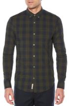 Men's Original Penguin Heritage Slim Fit Plaid Shirt - Green