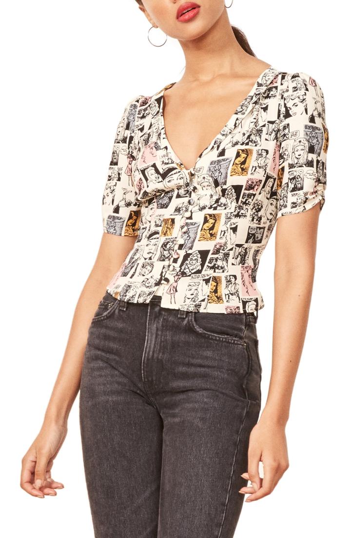 Women's Reformation Devon Top - White