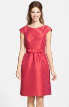 Women's Alfred Sung Woven Fit & Flare Dress - Red