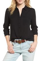 Women's Treasure & Bond Dobby Classic Shirt - Black