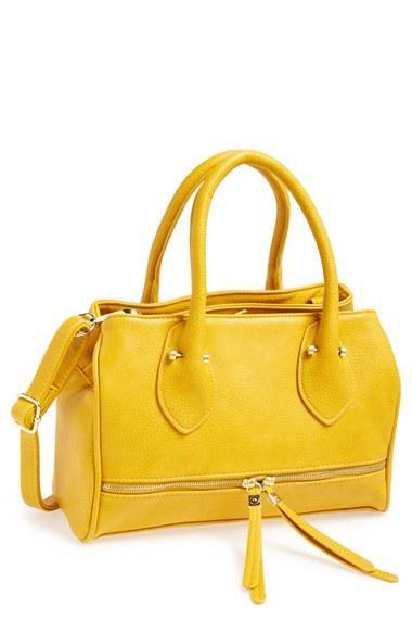 Lp Blue 'bella' Satchel Yellow