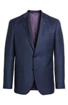 Men's Ted Baker London Jay 2b Trim Fit Check Wool Sport Coat R - Blue