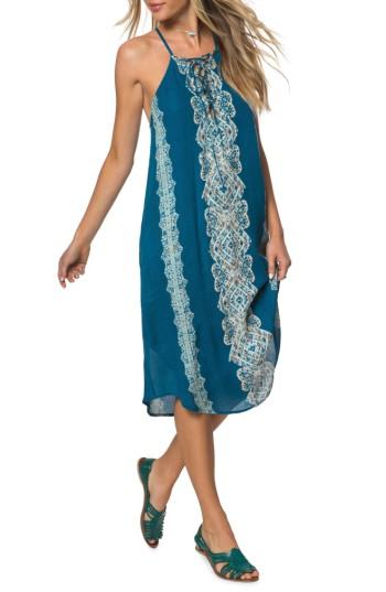 Women's O'neill Nicole Lace-up Midi Dress - Blue