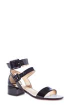 Women's Christian Louboutin Multipot Block Heel Sandal Us / 34eu - Black
