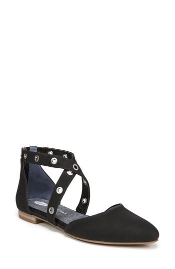 Women's Dr. Scholl's Moto Flat M - Black