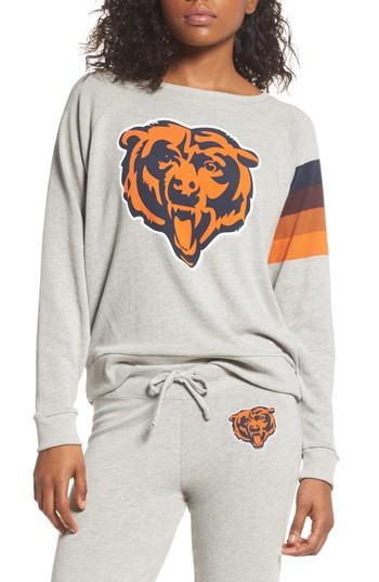 Women's Junk Food Nfl Chicago Bears Hacci Sweatshirt, Size Xxl - Grey