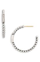 Women's Lagos Caviar Spark Diamond Hoop Earrings