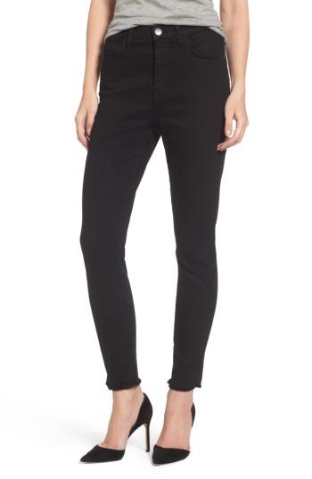 Women's Current/elliott The Super High Waist Stiletto Ankle Skinny Jeans - Black