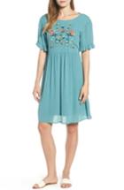 Women's Everleigh Embroidered Dress - Blue