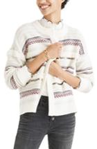 Women's Madewell Paillette Stripe Cardigan - Ivory