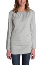 Women's Udderly Hot Mama 'luxe' Long Sleeve Nursing Tee (12-14 Us) - Grey